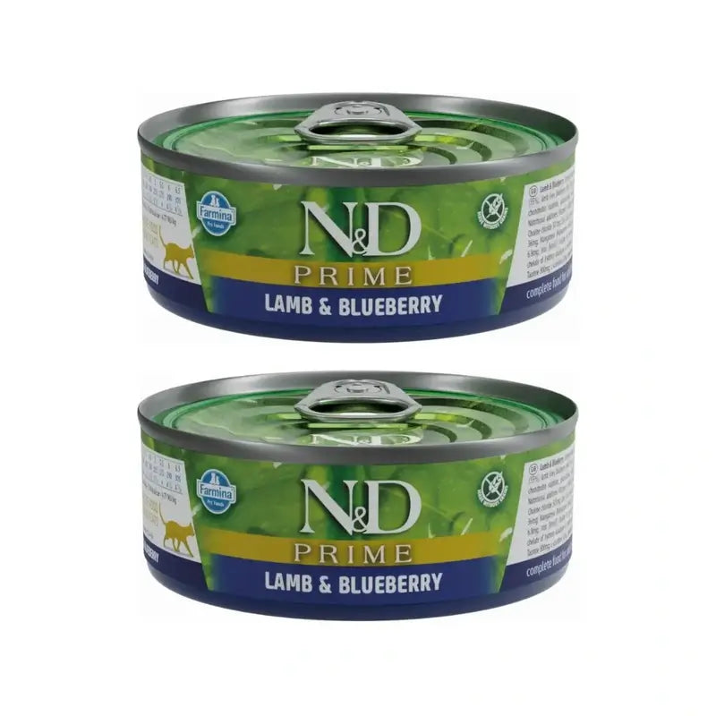 Farmina N&D Cat Prime Lamm & Cranberry Box 30X70Gr, 2er Pack