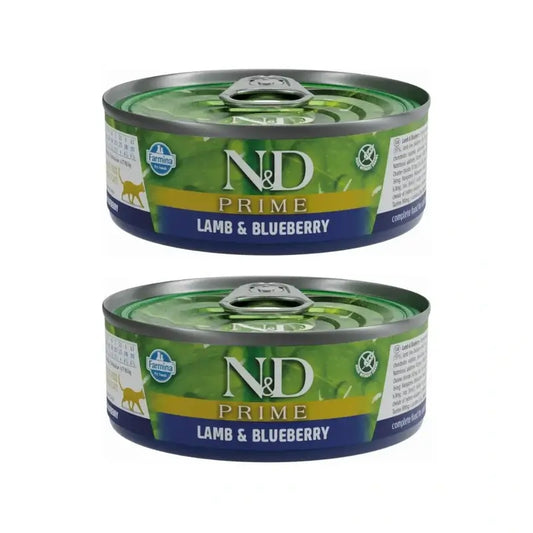 Farmina N&D Cat Prime Lamm & Cranberry Box 30X70Gr, 2er Pack