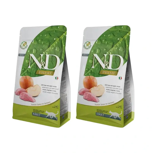 Farmina N&D Cat Prime Jabali 5Kg, Katzenfutter, 2er-Pack