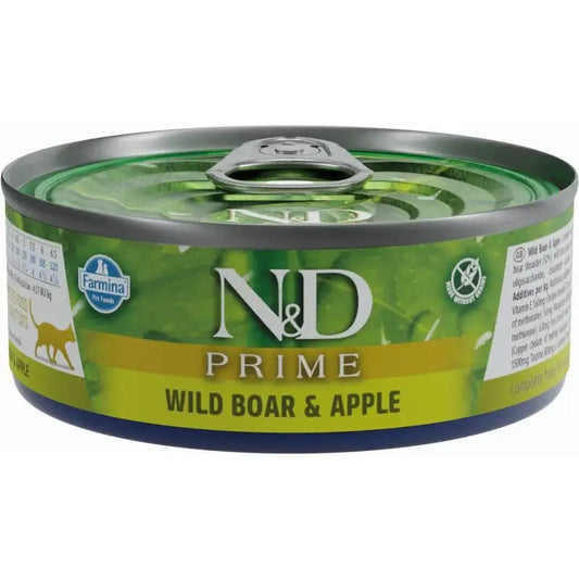Farmina N&D Cat Prime Wildschwein & Apfel Box 30X70Gr