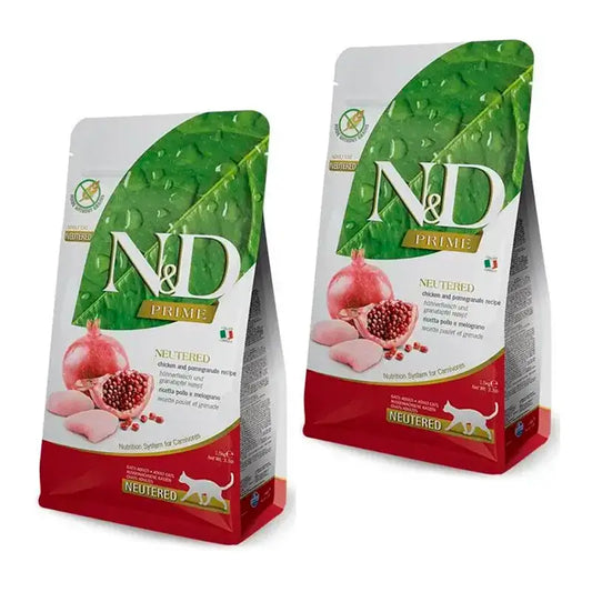 Farmina N&D Cat Prime Neutered Huhn Katzenfutter, Packung 2 x 1,5Kg