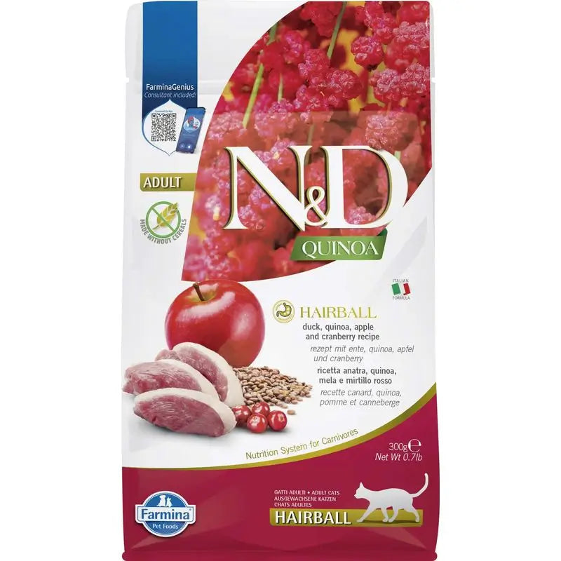 Farmina N&D Katze Quinoa Haarballen Quinoa Ente 300Gr
