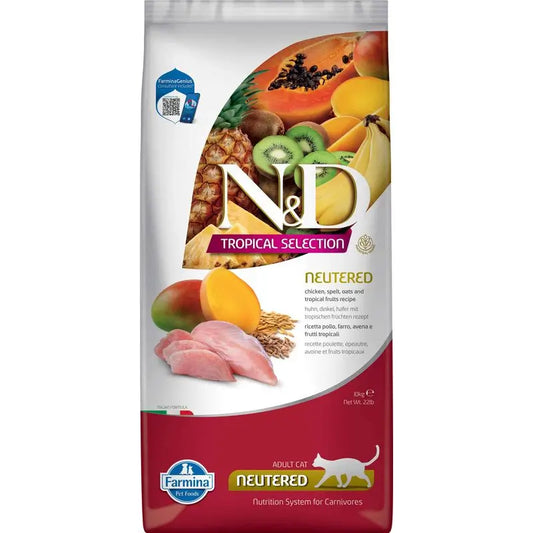 Farmina N&D Cat Tropical Selection Kastriertes Huhn 10kg