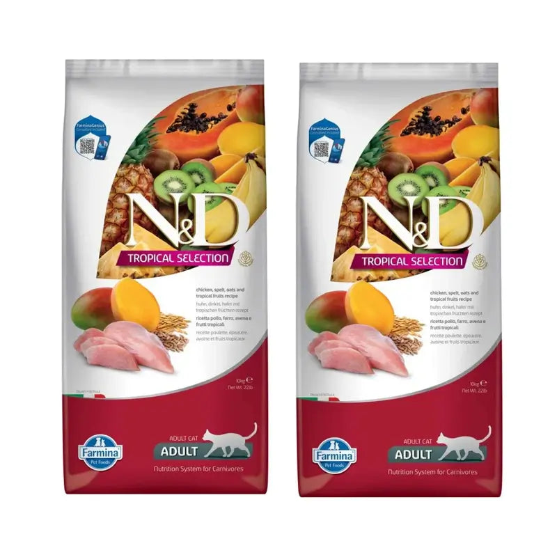 Farmina N&D Cat Tropical Selection Huhn 10Kg, 2er-Pack