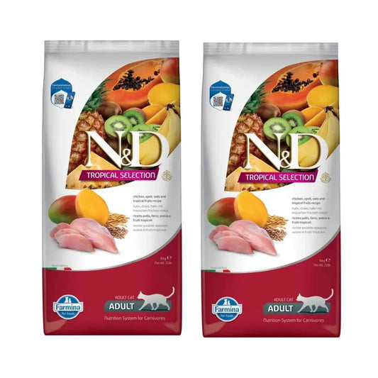 Farmina N&D Cat Tropical Selection Huhn 10Kg, 2er-Pack
