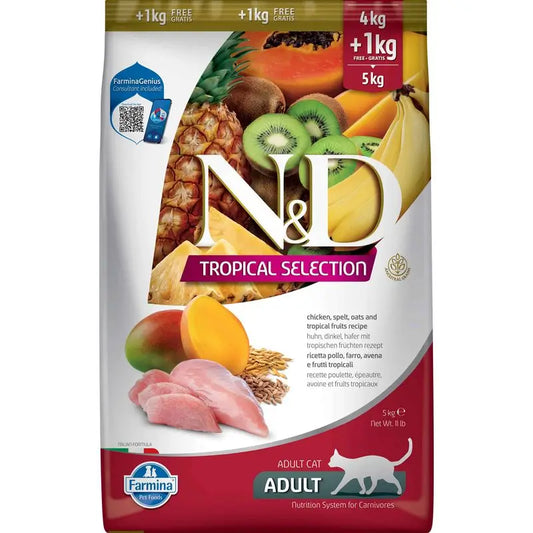 Farmina N&D Cat Tropical Auswahl Huhn 4+1kg