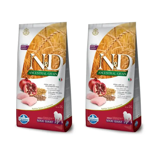 Farmina N&D Dog Ancestral Giant Huhn 12Kg, Hundefutter, 2er Pack