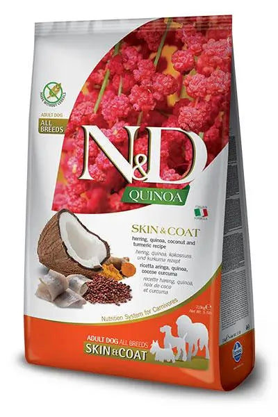 Farmina N&D Dog Quinoa Skin Coat Herring 2,5Kg, dog food