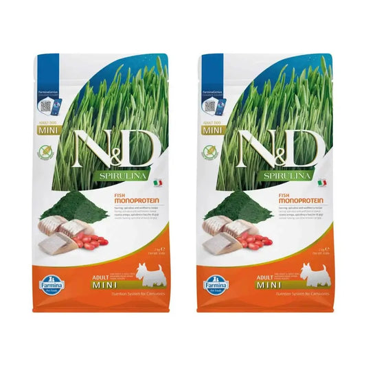 Farmina N&D Hund Spirulina Mini Hering 2Kg, 2er Pack