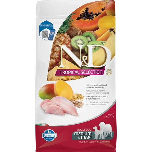 Farmina N&D Hund Tropische Auswahl Med Maxi Huhn 2Kg