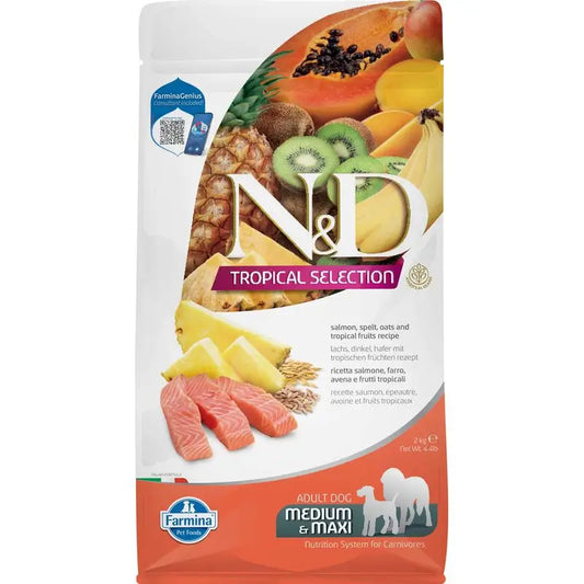 Farmina N&D Hund Tropische Auswahl Med Maxi Lachs 2Kg