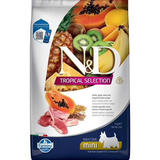 Farmina N&D Dog Tropische Auswahl Mini Lamm 5Kg