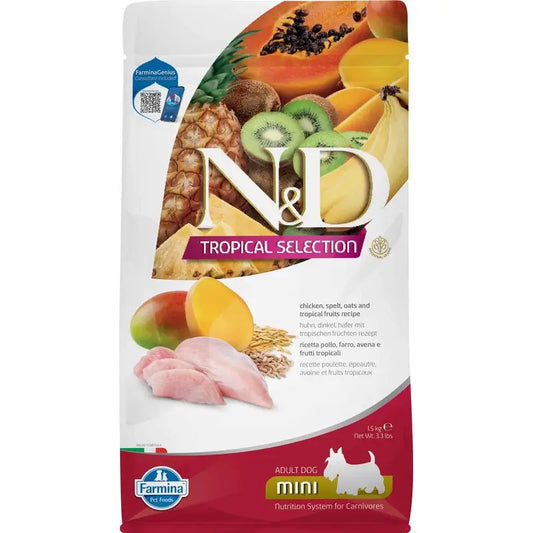 Farmina N&D Dog Tropische Auswahl Mini Huhn 1,5Kg