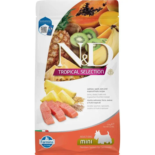 Farmina N&D Dog Tropische Auswahl Mini Lachs 1,5Kg