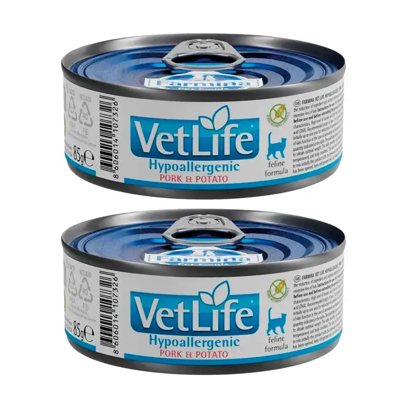 Farmina Vet Life Katze Hypoallergen Schwein, Pack 2 x Box 12X85Gr