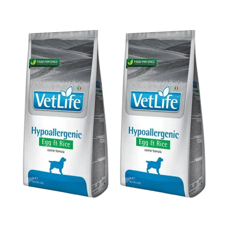 Farmina Vet Life Dog Hypoallergenic Egg 12Kg, Hundefutter, 2er-Pack