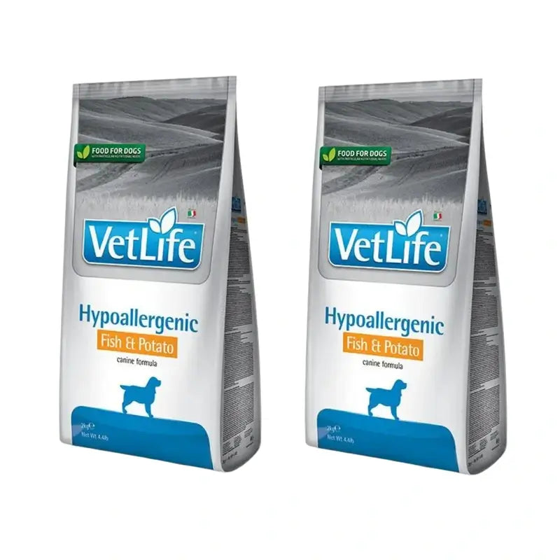 Farmina Vet Life Dog Hypoallergenic Fish 12Kg, Hundefutter, 2er-Pack