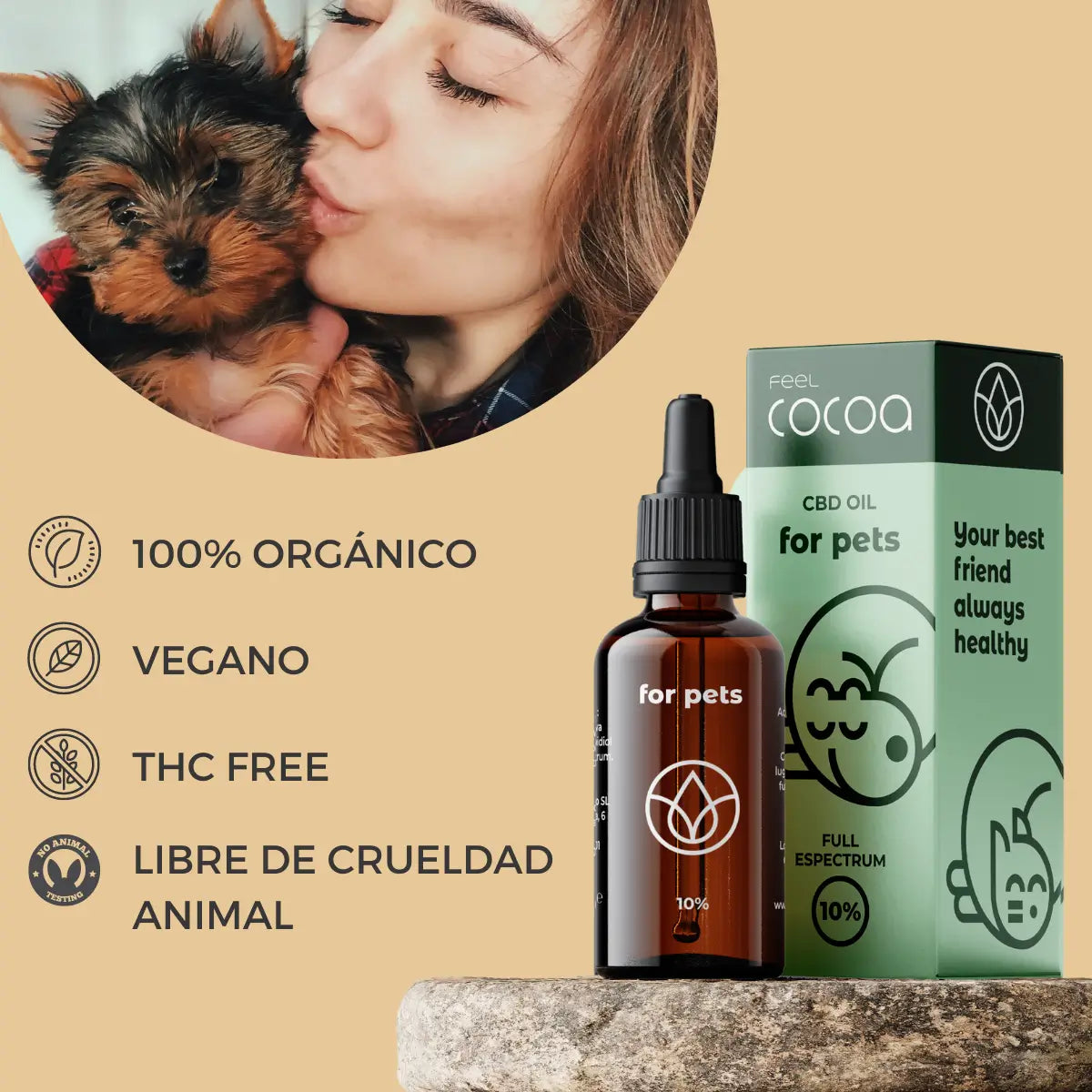 Feel Cocoa Cbd Oil 5% für Hunde und Katzen, 10 ml