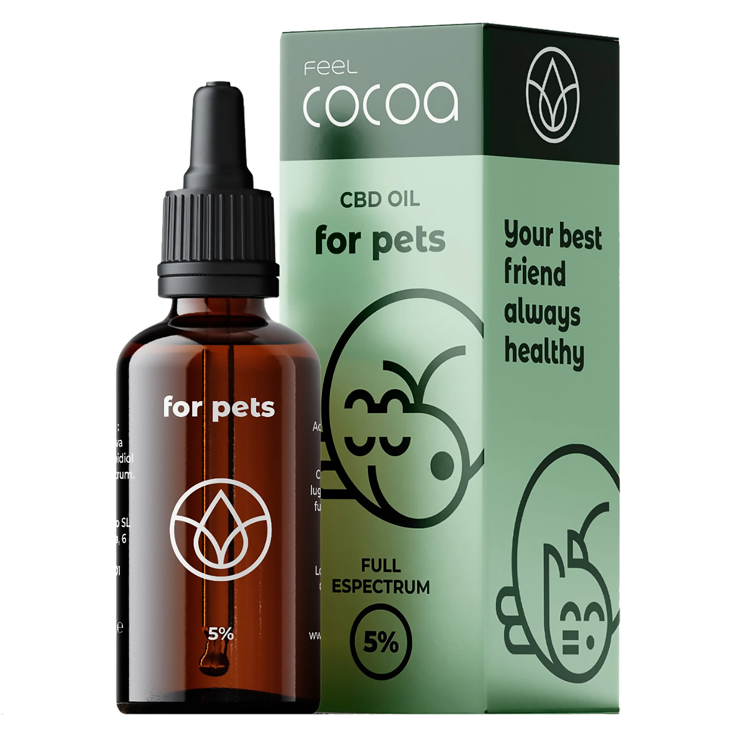 Feel Cocoa Cbd Oil 5% für Hunde und Katzen, 10 ml