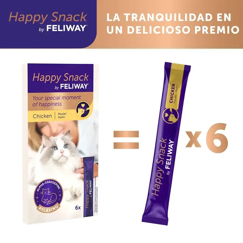 Feliway Happy Snack, Packung mit 2 x 6 Stäbchen
