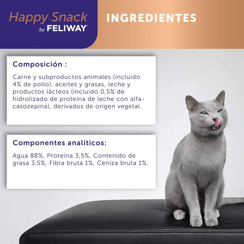 Feliway Happy Snack Hühnergeschmack, 24 Portionsbeutel