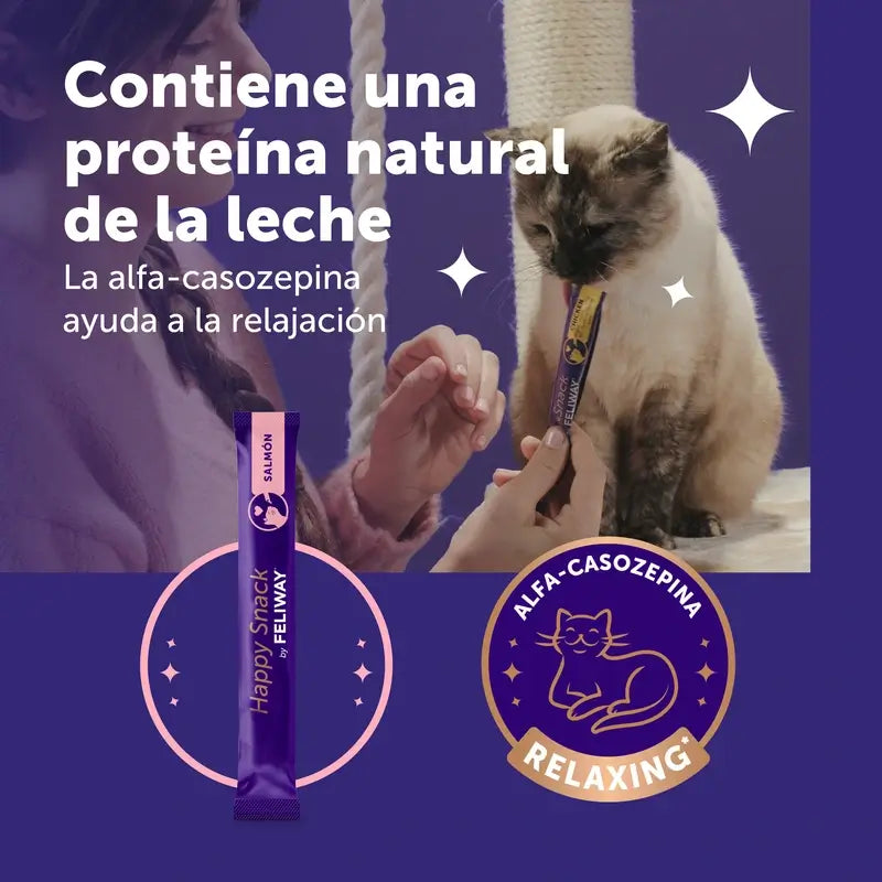 Feliway Happy Snack Lachsgeschmack, 6 Portionsbeutel