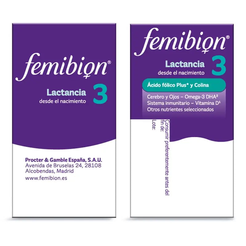 Femibion 3 Stillen-Schwangerschaft mit Folsäure und Vitaminen, 2 x 28 Tabletten
