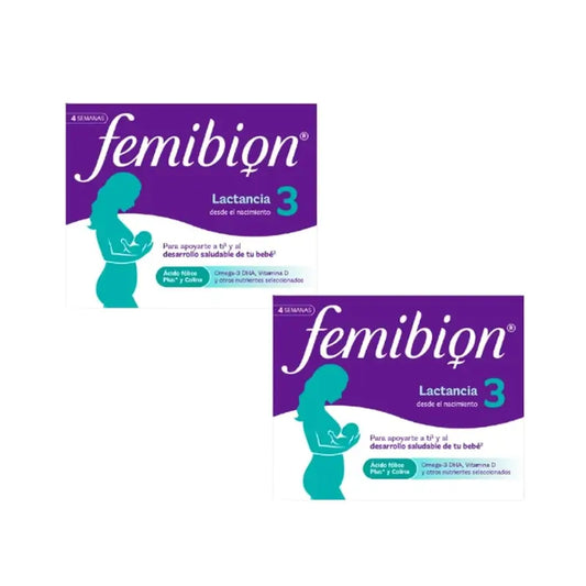 Femibion 3 Stillen-Schwangerschaft mit Folsäure und Vitaminen, 2 x 28 Tabletten