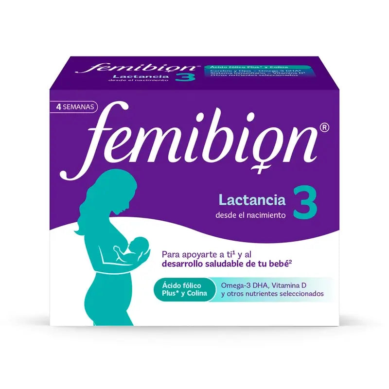 Femibion 3 Stillzeit-Schwangerschaft mit Folsäure und Vitaminen, 3 x 28 Tabletten