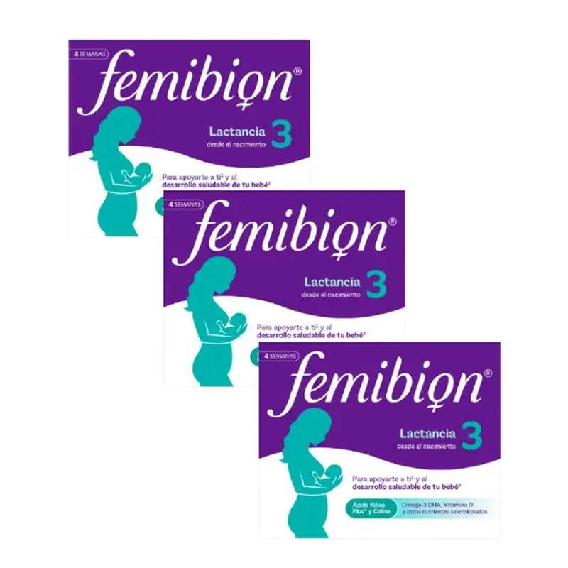 Femibion 3 Stillzeit-Schwangerschaft mit Folsäure und Vitaminen, 3 x 28 Tabletten