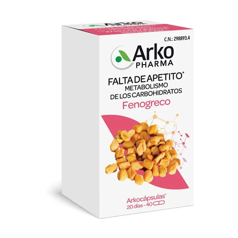 Arkocápsulas Fenugreek Bio 40 capsules Arkopharma