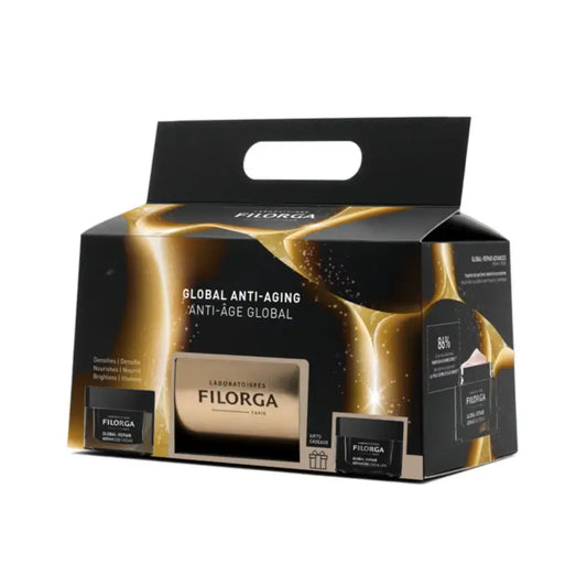 Filorga Global-Repair Advanced Cream 50 ml + Augen & Lippen 15 ml + Kosmetiktasche