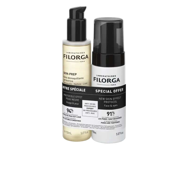 Filorga Skin Prep Duo Reinigungsöl + -schaum , 150 ml