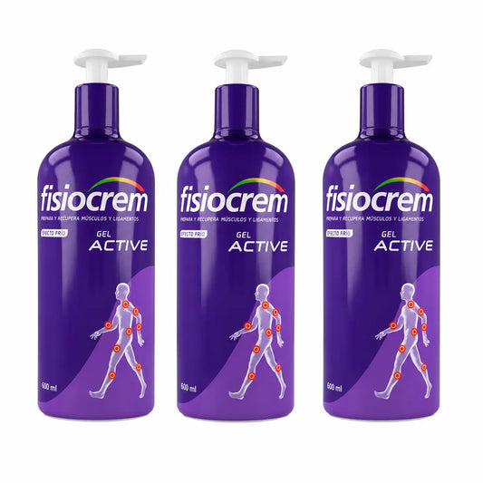 Fisiocrem Gel Active 600 ml, 3er-Pack