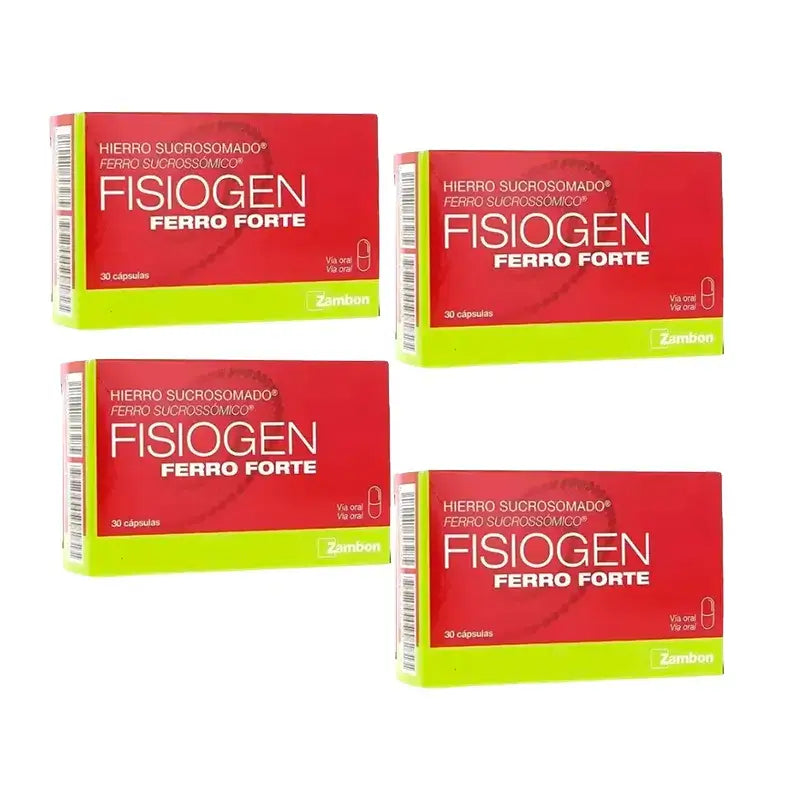 Fisiogen Ferro Forte, Packung 4 x 30 Kapseln