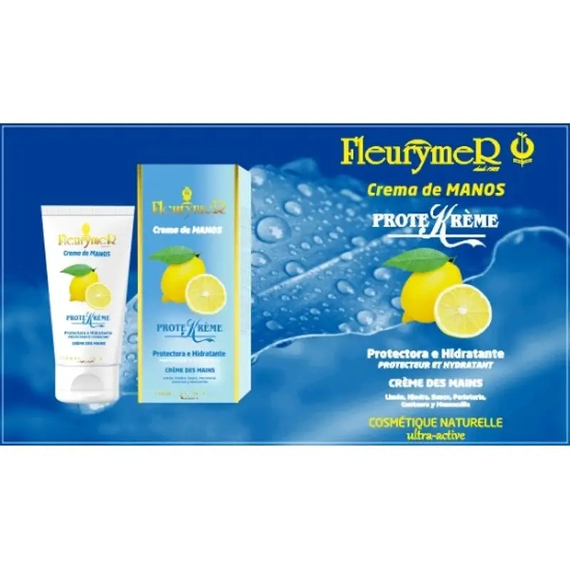Fleurymer Handcreme Zitrone & Pflanzen 80Ml.