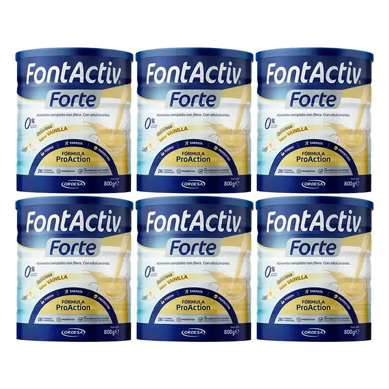 Fontactiv Forte ProAction Vanille, Packung 6 x 800g