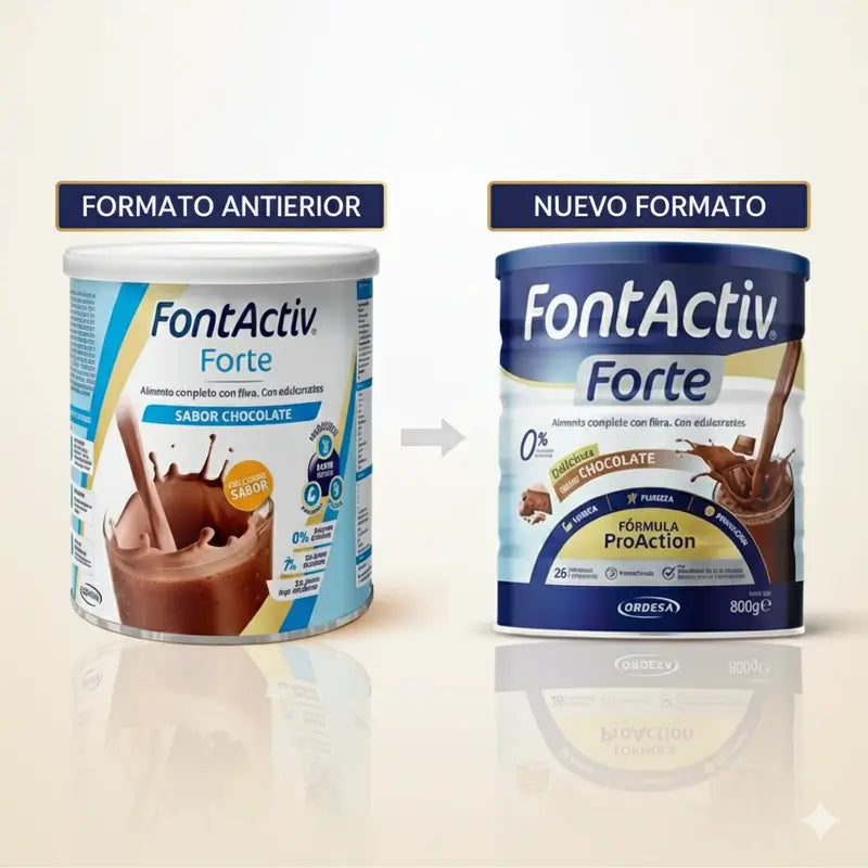 Fontactiv forte ProAction Schokolade, Packung 6x800g