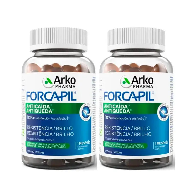 Arkopharma Forcapil Anti-Haarausfall, Packung 2 x 60 Gummibonbons