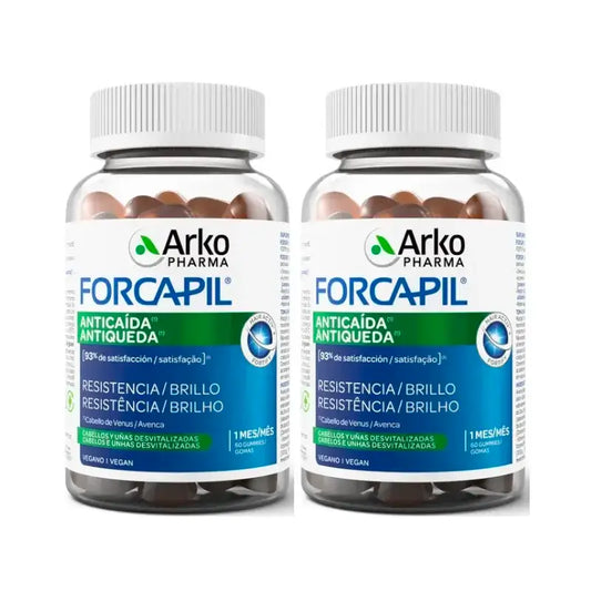 Arkopharma Forcapil Anti-Haarausfall, Packung 2 x 60 Gummibonbons