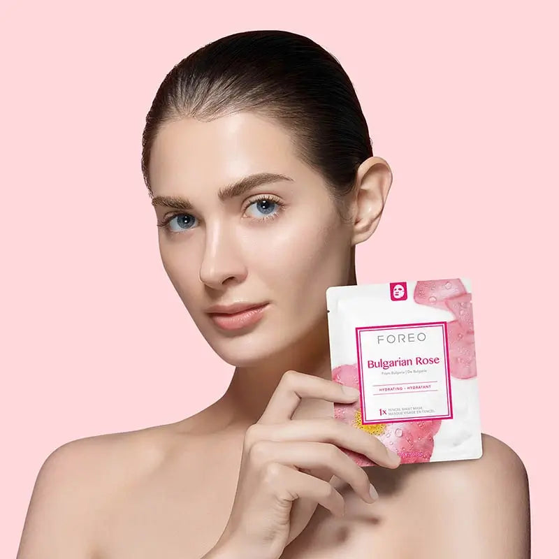 Foreo Farm To Face Sheet Maske - bulgarische Rose x3