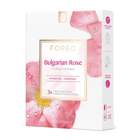 Foreo Farm To Face Sheet Maske - bulgarische Rose x3