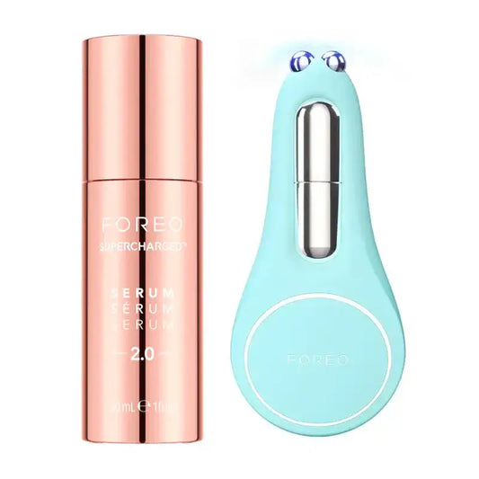 Foreo Supercharged™ Serum 2.0 + Foreo Bear 2 Eyes & Lips Arctic Blue , 2 Stück.