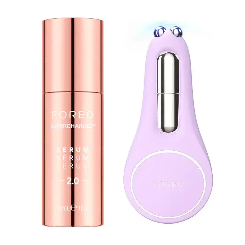 Foreo Supercharged™ Serum 2.0 + Foreo Bear 2 Eyes & Lips Lavender , 2 Stück.