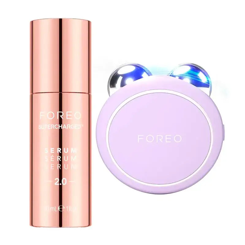 Foreo Supercharged™ Serum 2.0 + Foreo Bear 2 Go Lavender , 2 Stück.