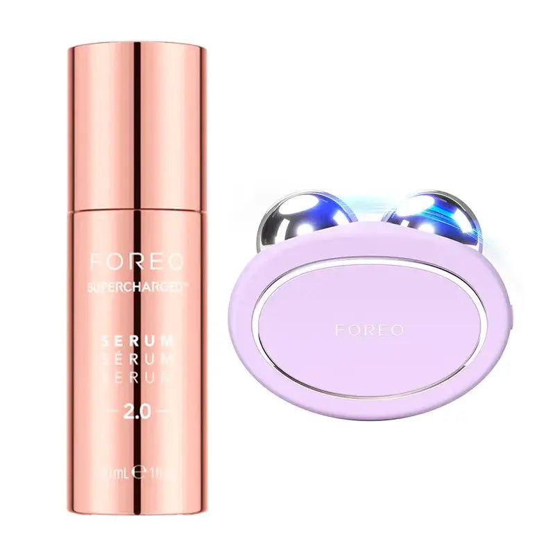 Foreo Supercharged™ Serum 2.0 + Foreo Bär 2 Lavendel , 2 Stück.