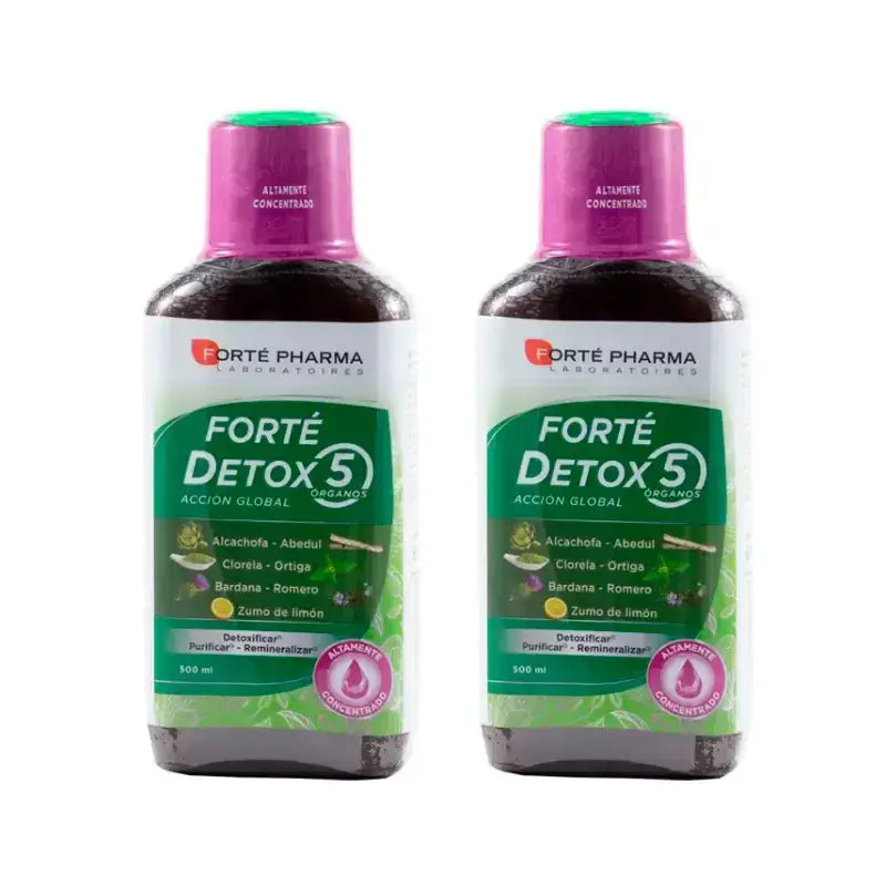 Forté Pharma Duplo Detox 5 Organe Globale Aktion 2 x 500 ml