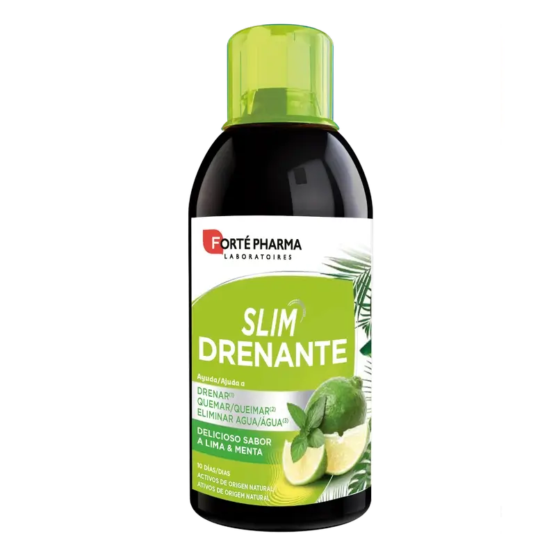 Forte Pharma Slim Draining Limetten- und Minzgeschmack, 500 ml