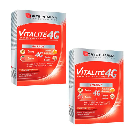 Forté Pharma Duplo Energy Vitalite 4 g,2 x (20 Einzeldosen x 10 ml)