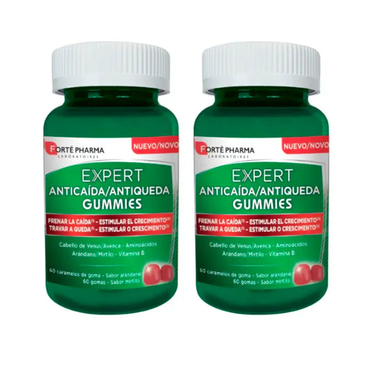 Forté Pharma Duplo Expert Anticaida Gummies, 2 x 60 Bonbons
